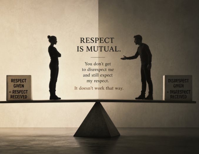 Respect is mutual