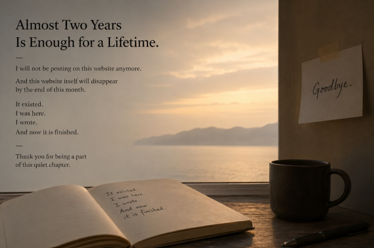 Almost Two Years of Blogging is Enough For a Lifetime.